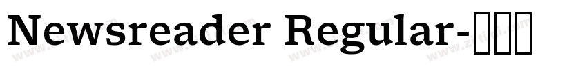 Newsreader Regular字体转换